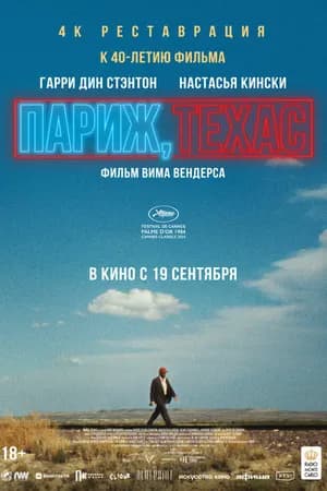 Постер к фильму Париж, Техас 1984